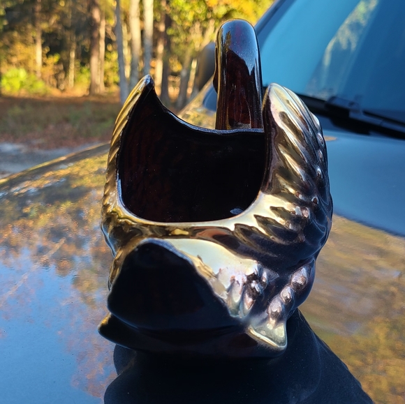 Vintage 50s Made in the USA Swan Planter - Picture 4 of 6